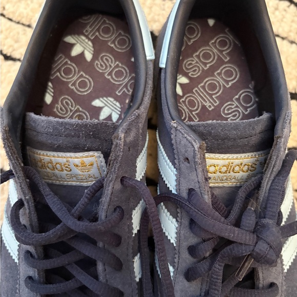 adidas Spezial Navy Suede Sneakers with Light Blue Stripes - Picture 3 of 5